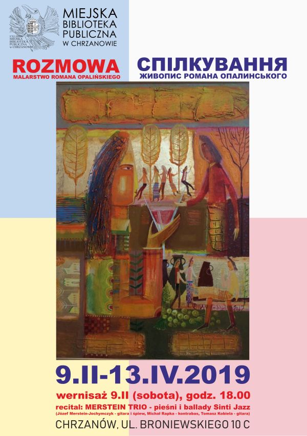 Koncert zespołu MERSTEIN TRIO i wernisaż wystawy prac ukraińskiego artysty ROMANA OPALIŃSKIEGO
