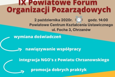 IX Powiatowe Forum Organizacji Pozarządowych 