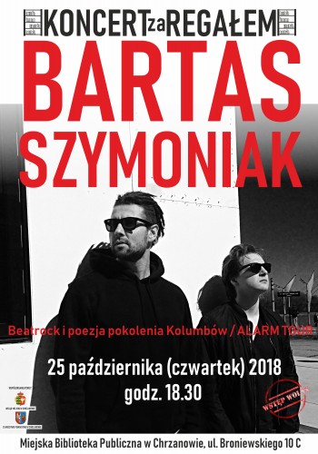 Bartas Szymoniak zagra "Koncert za regałem" w bibliotece