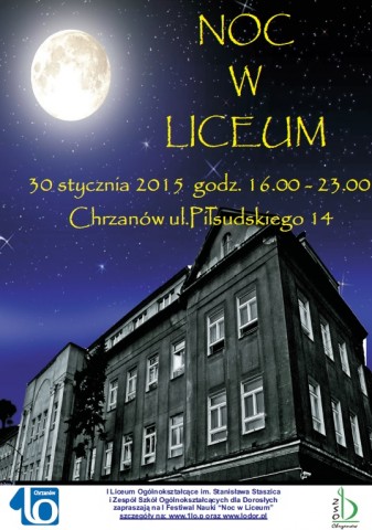 I LO w Chrzanowie zaprasza na nocne wykłady