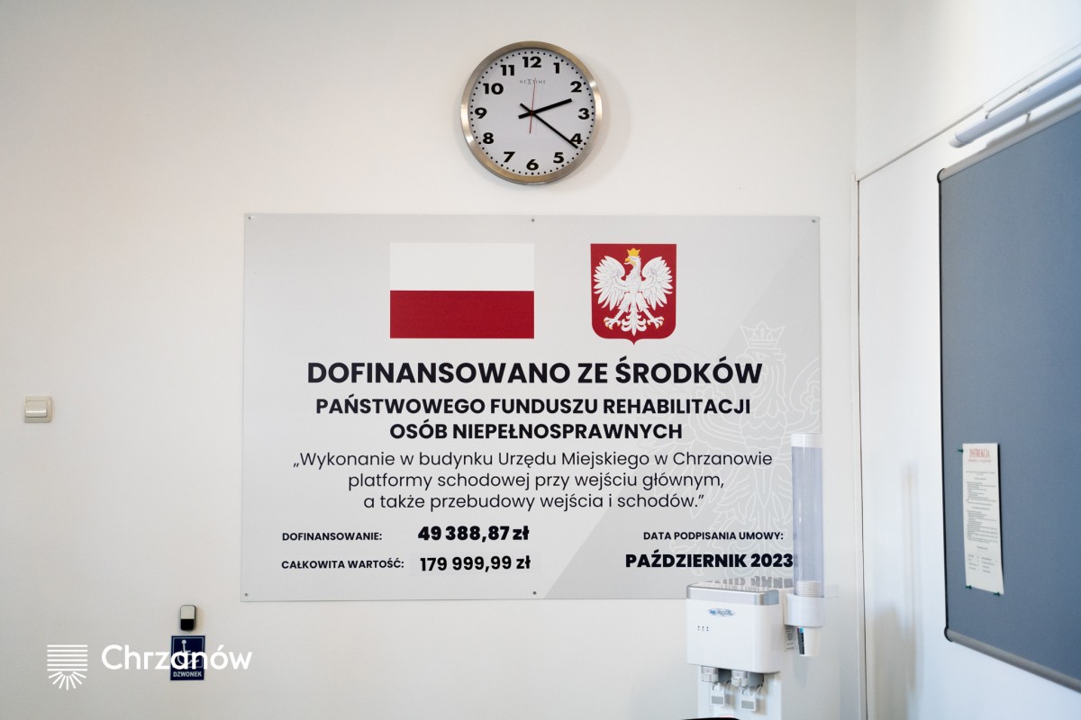 przebudowa wejścia i schodów wraz z montażem platformy przyschodowej 