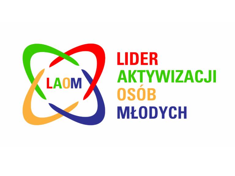 Kolorowe napis: Lider Aktywizacji Osób Młodych 